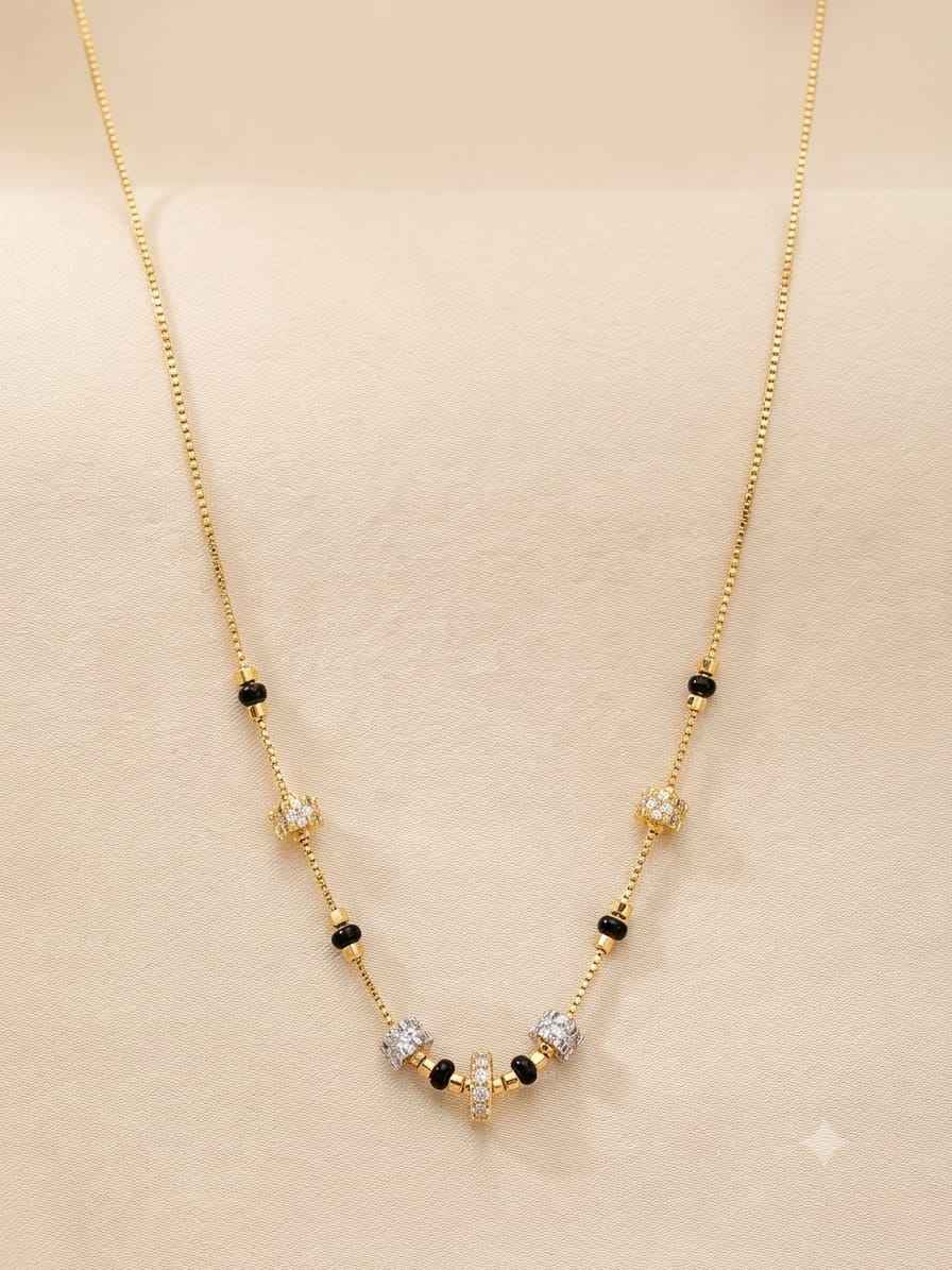 Premium Delicate Solitaire Balls WIth Beaded Chain