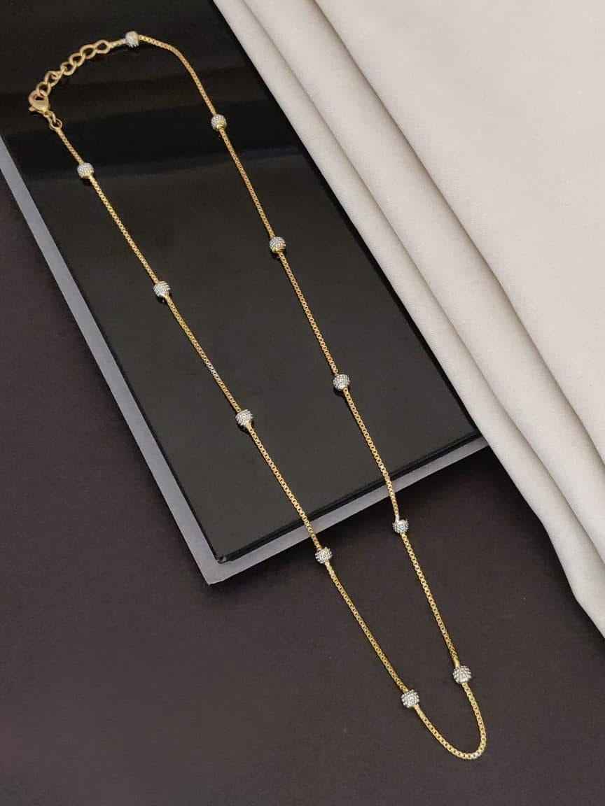 Tu-Tone One Line Fancy Chain