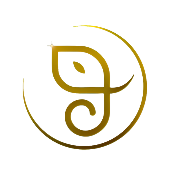 Ashtak Jewellery | Gold decorative symbol on a white background