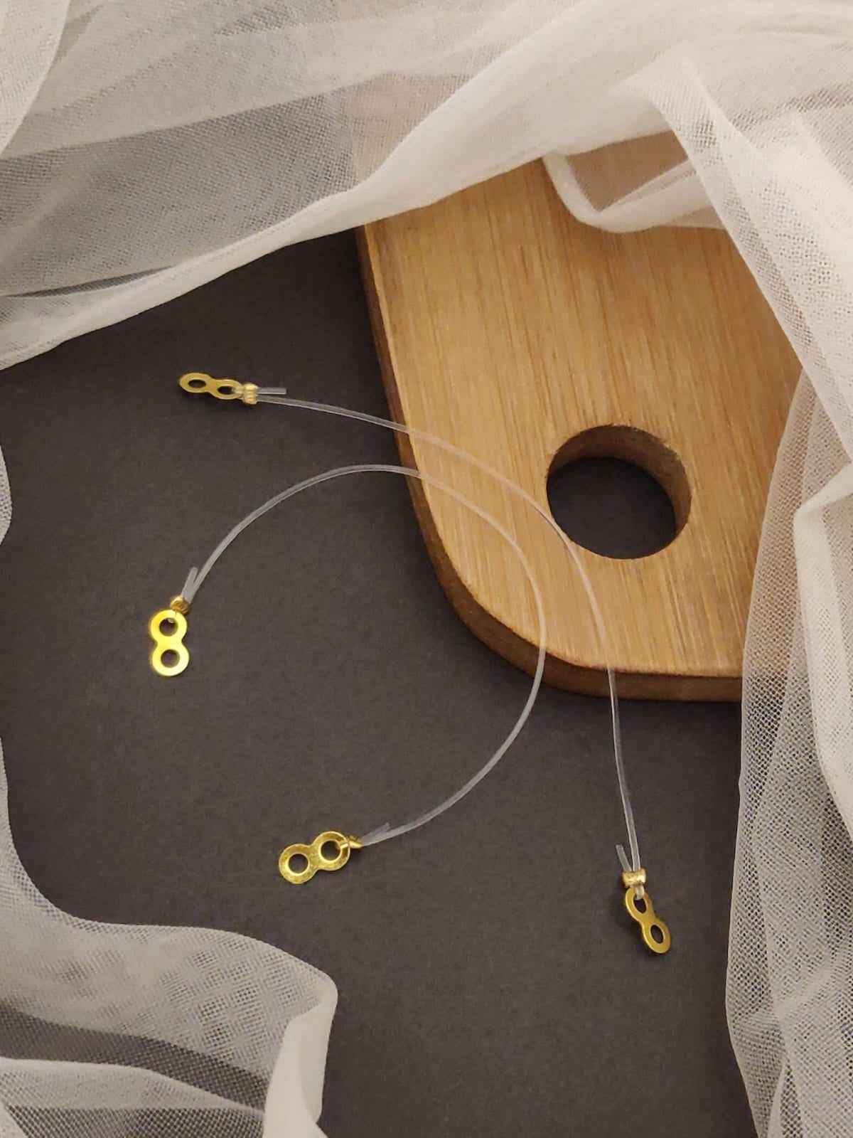 Designer Invisible Slim Plastic Ear Chain