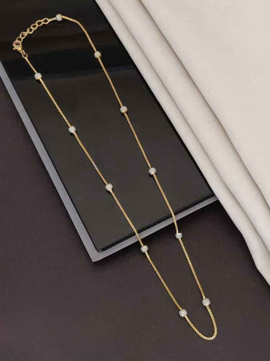 Tu-Tone One Line Fancy Chain